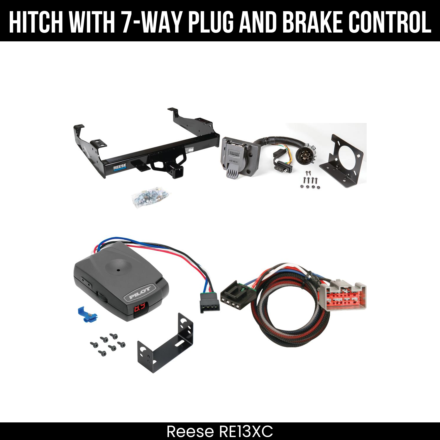 Hitch Tow PKG+ Brake Control For 99-04 Ford F-350 SD 99-25 F-450 F-550 SD C&C