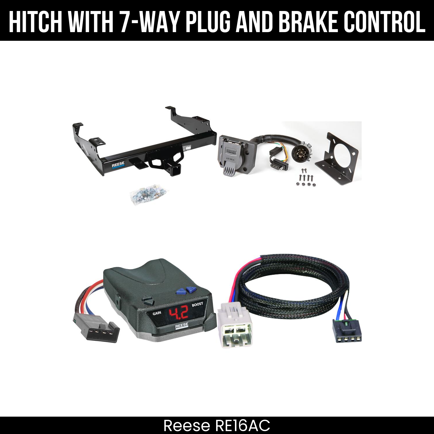 Hitch Tow PKG+ Brake Control For 99-04 Ford F-350 SD 99-25 F-450 F-550 SD C&C