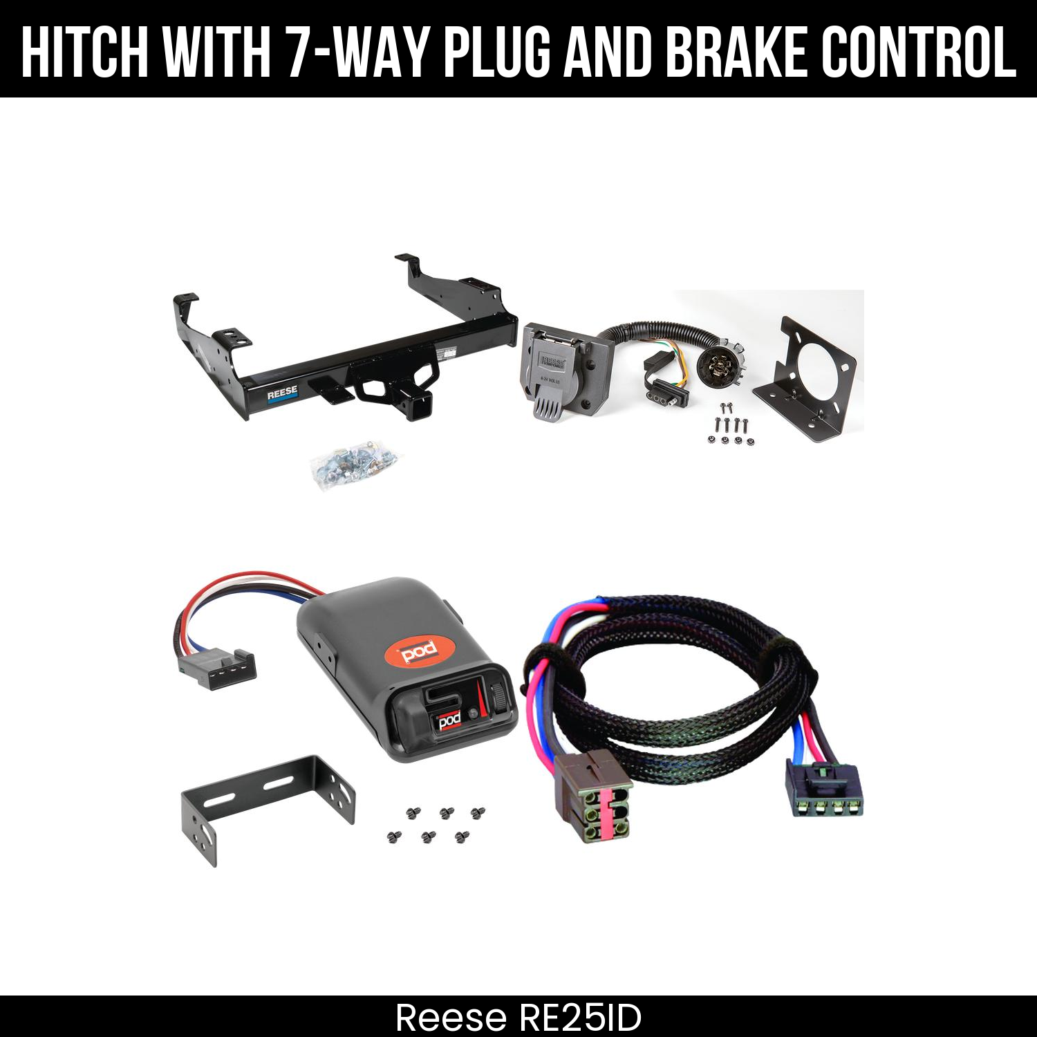 Hitch Tow PKG+ Brake Control For 99-04 Ford F-350 SD 99-25 F-450 F-550 SD C&C