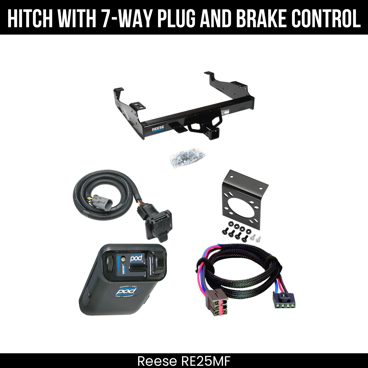 Hitch Tow PKG+ Brake Control For 99-25 Ford F-Series Super Duty Cab and Chassis