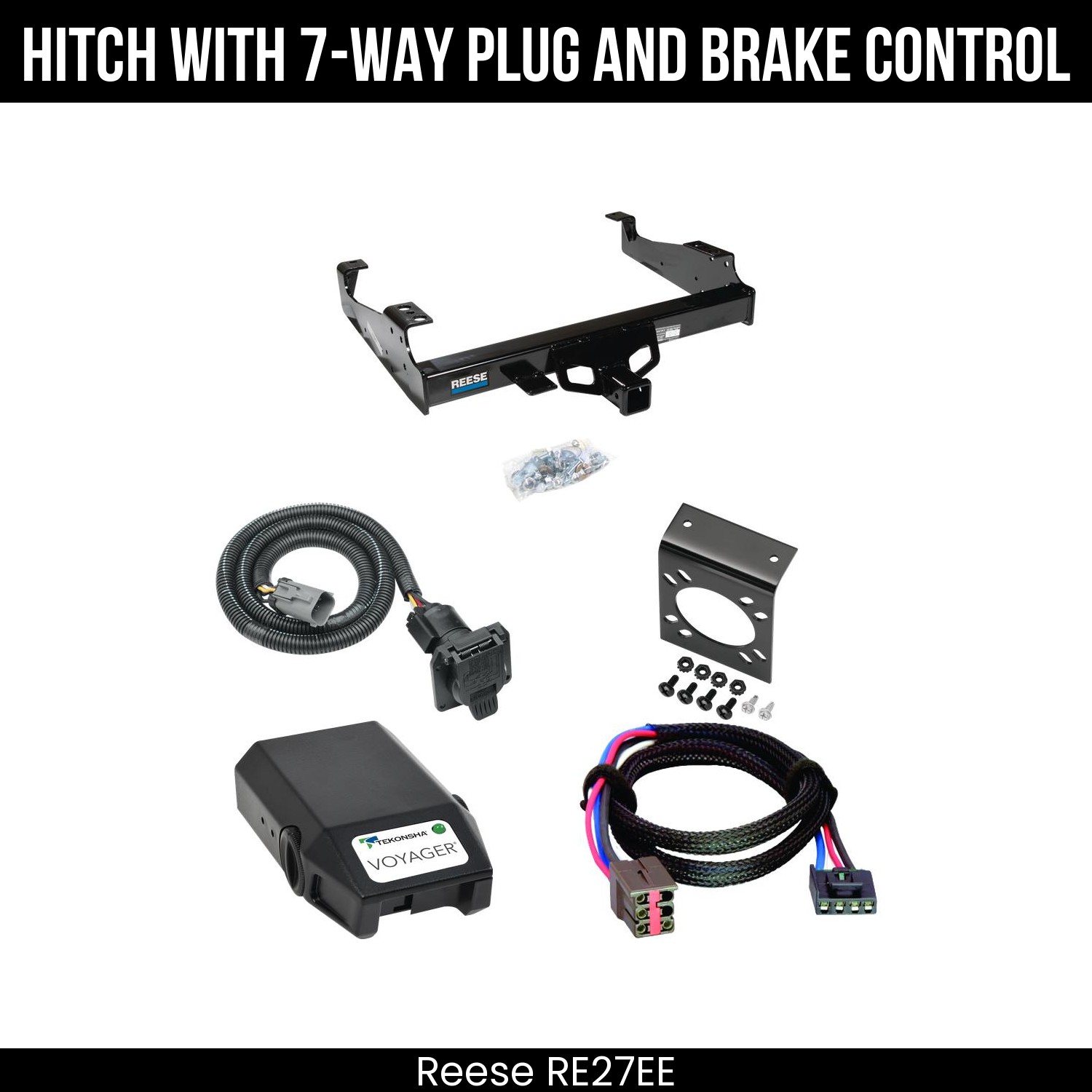 Hitch Tow PKG+ Brake Control For 99-25 Ford F-Series Super Duty Cab and Chassis