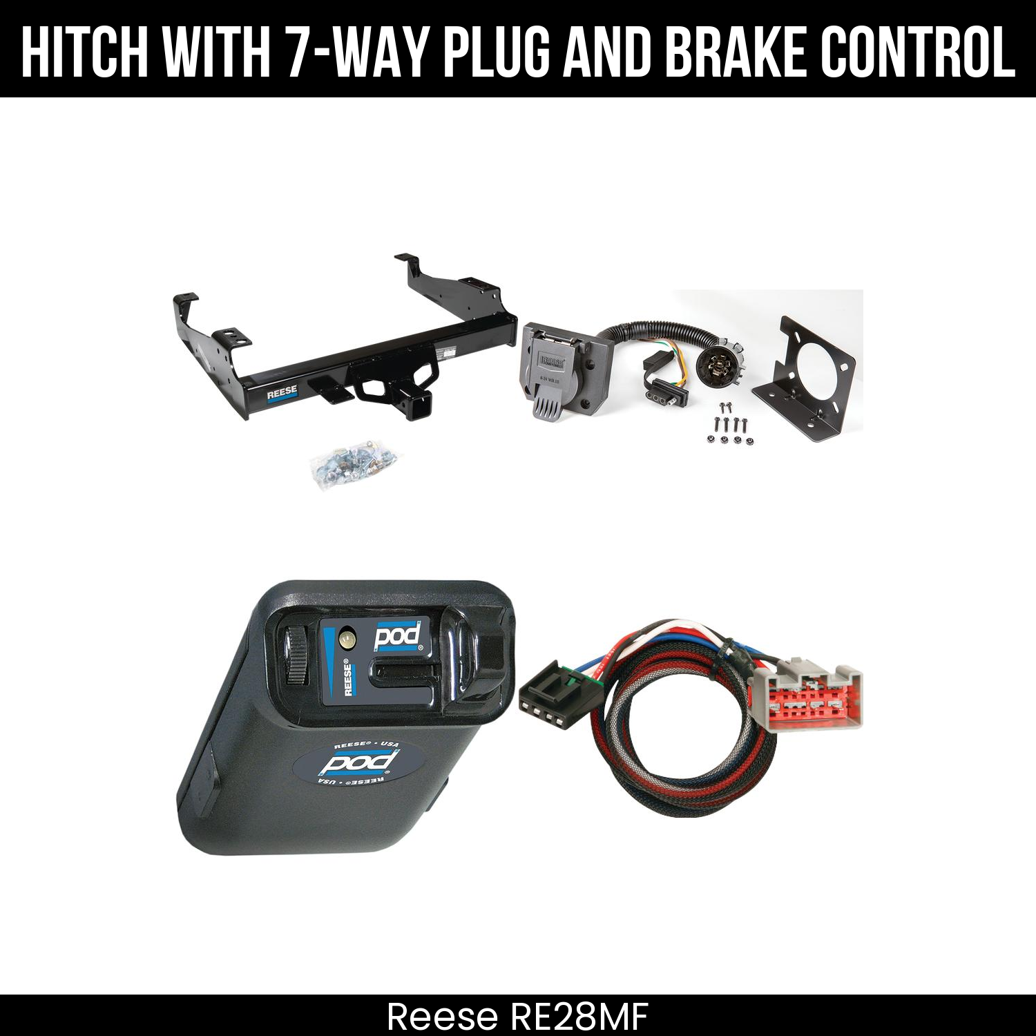 Hitch Tow PKG+ Brake Control For 99-04 Ford F-350 SD 99-25 F-450 F-550 SD C&C