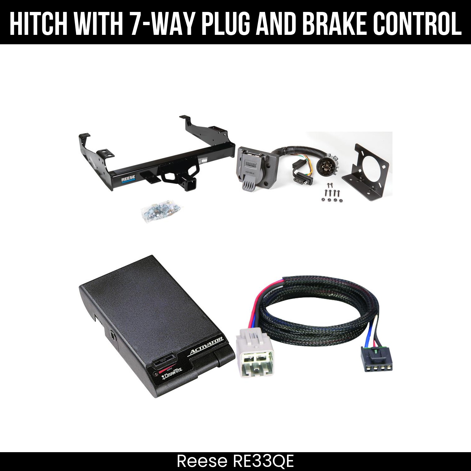 Hitch Tow PKG+ Brake Control For 99-04 Ford F-350 SD 99-25 F-450 F-550 SD C&C