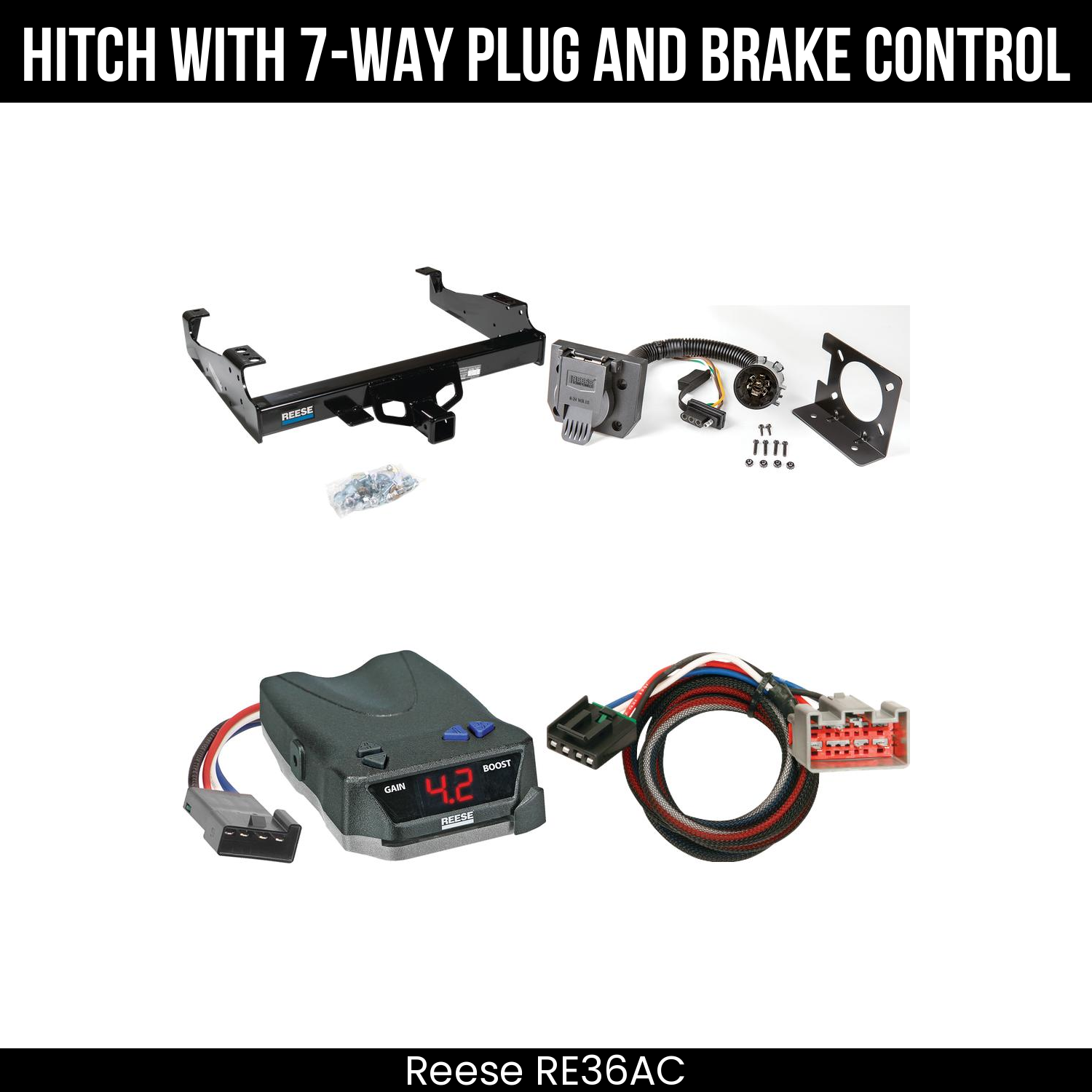 Hitch Tow PKG+ Brake Control For 99-04 Ford F-350 SD 99-25 F-450 F-550 SD C&C