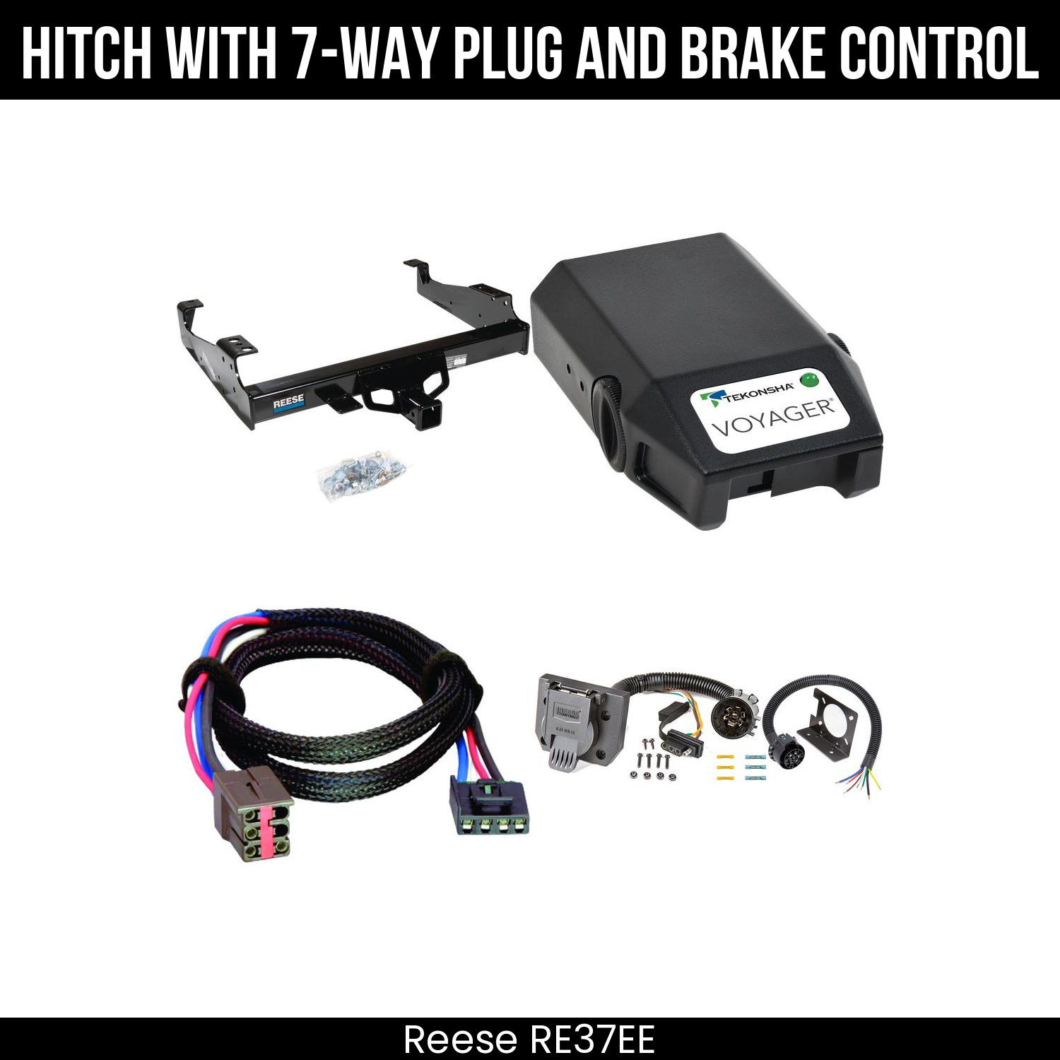 Hitch Tow PKG+ Brake Control For 99-25 Ford F-Series Super Duty Cab and Chassis
