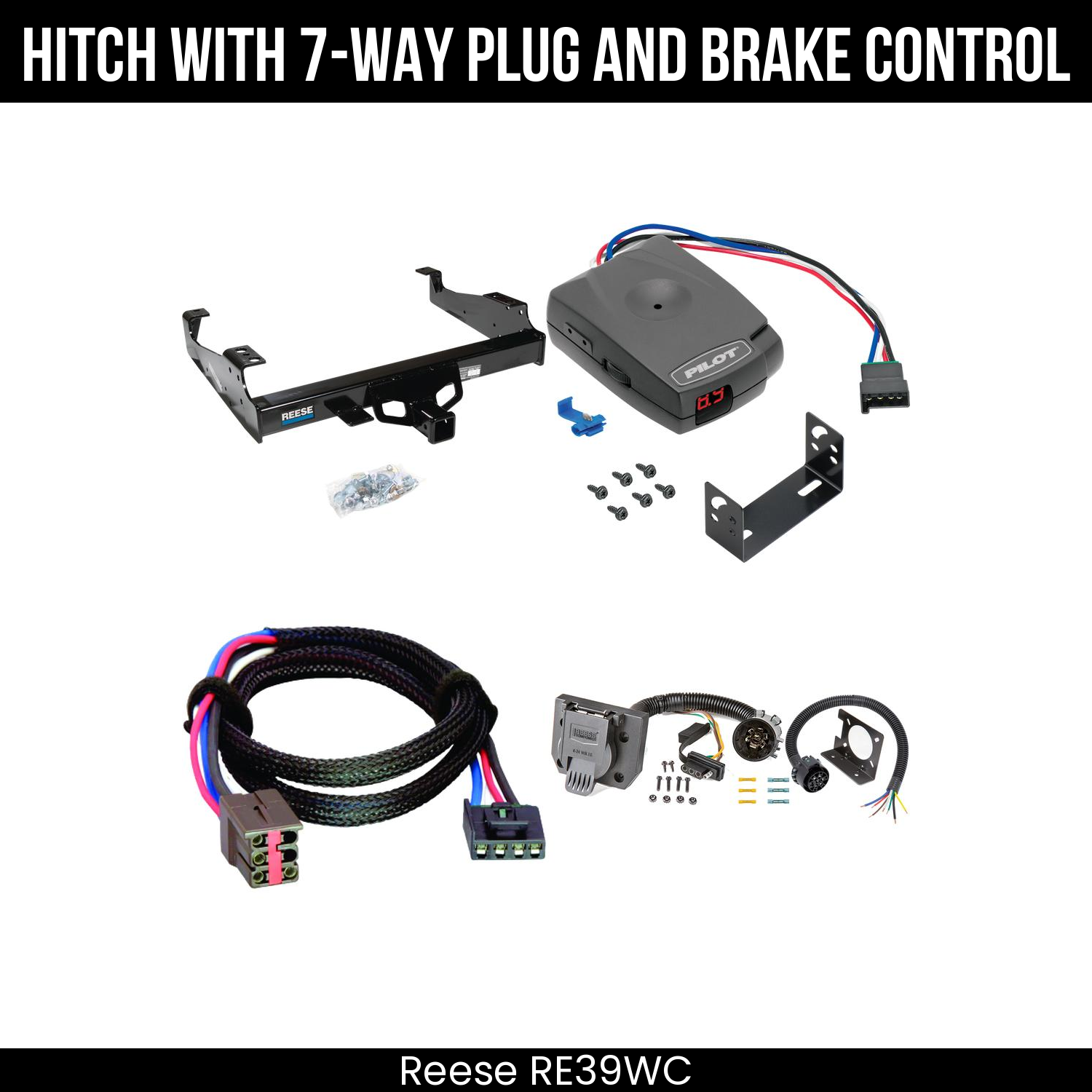 Hitch Tow PKG+ Brake Control For 99-25 Ford F-Series Super Duty Cab and Chassis