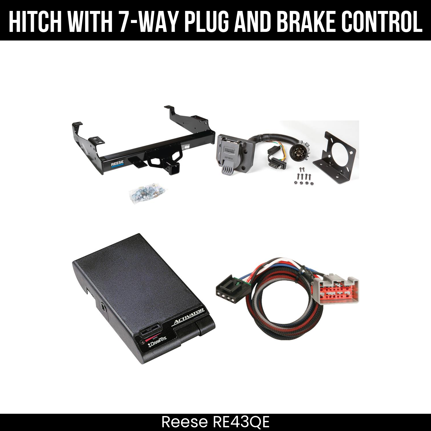 Hitch Tow PKG+ Brake Control For 99-04 Ford F-350 SD 99-25 F-450 F-550 SD C&C