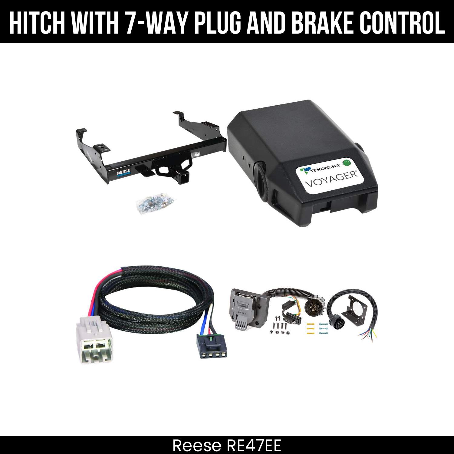 Hitch Tow PKG+ Brake Control For 99-25 Ford F-Series Super Duty Cab and Chassis