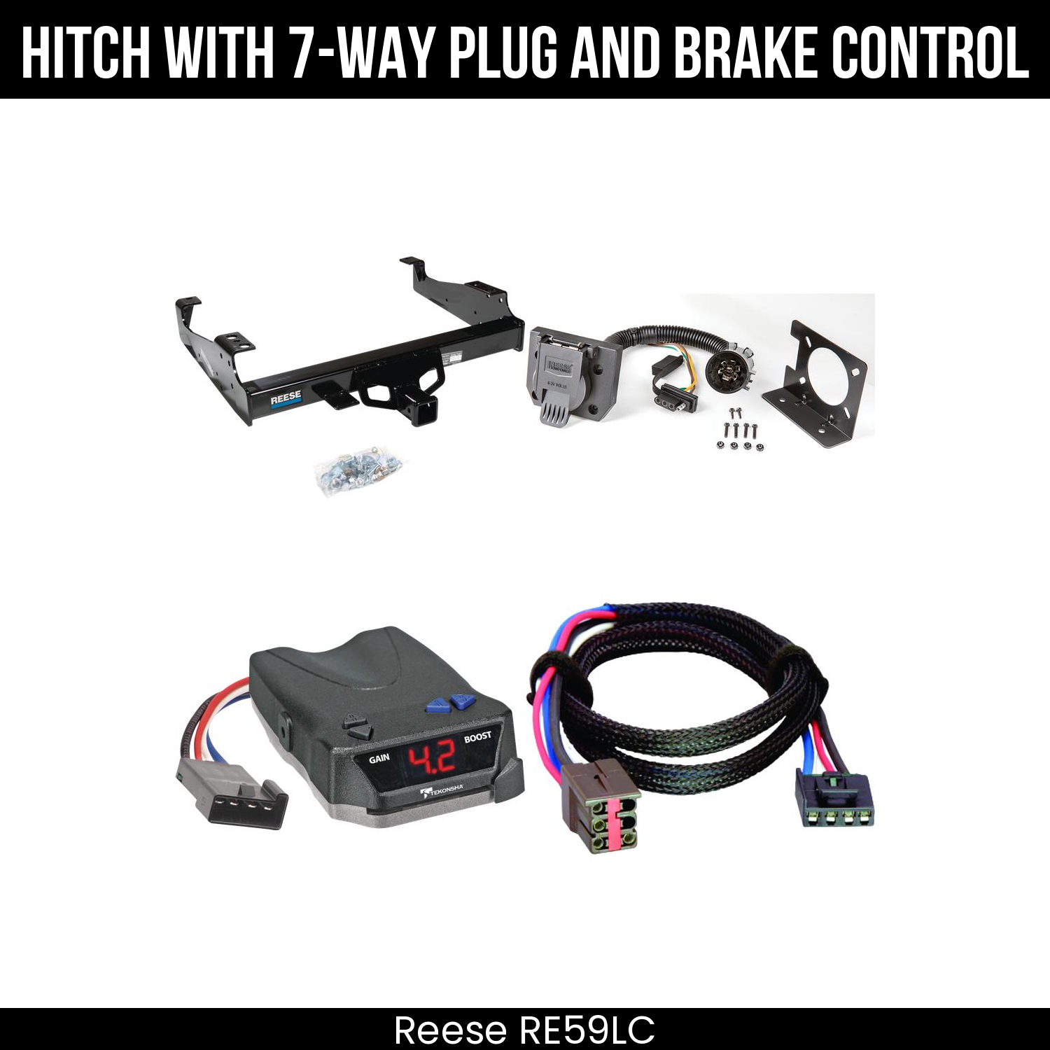 Hitch Tow PKG+ Brake Control For 99-04 Ford F-350 SD 99-25 F-450 F-550 SD C&C