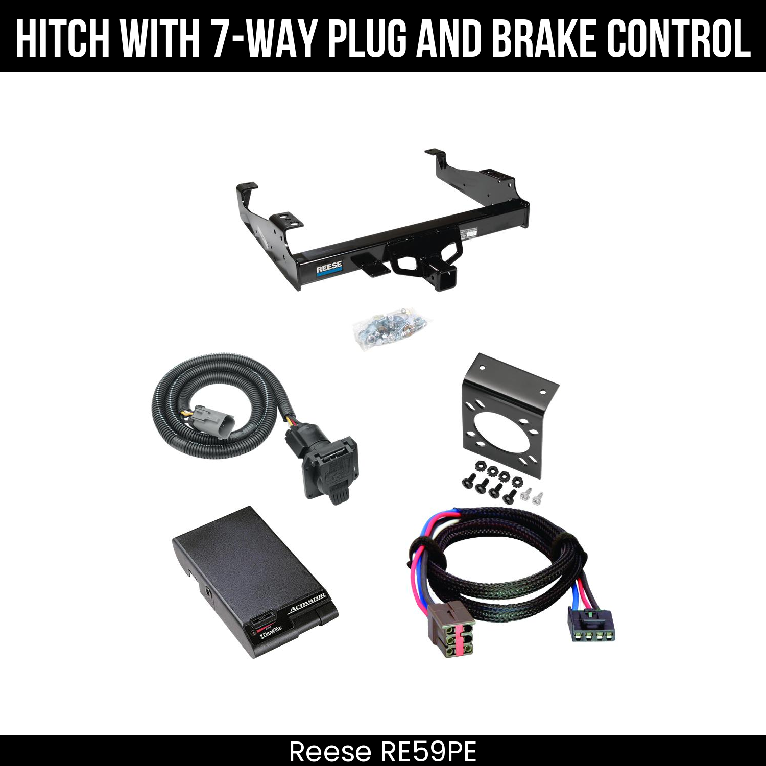 Hitch Tow PKG+ Brake Control For 99-25 Ford F-Series Super Duty Cab and Chassis