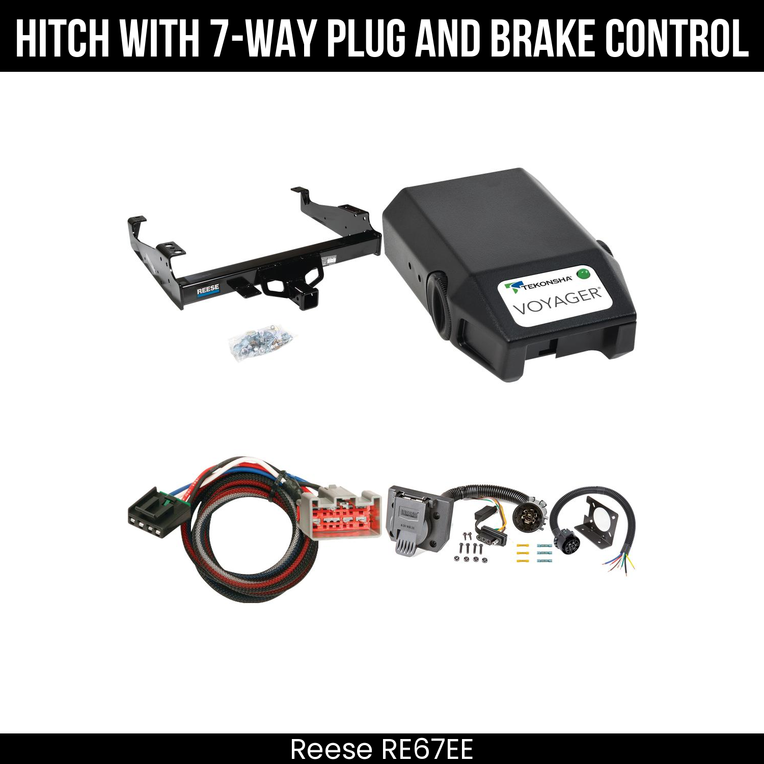 Hitch Tow PKG+ Brake Control For 99-25 Ford F-Series Super Duty Cab and Chassis