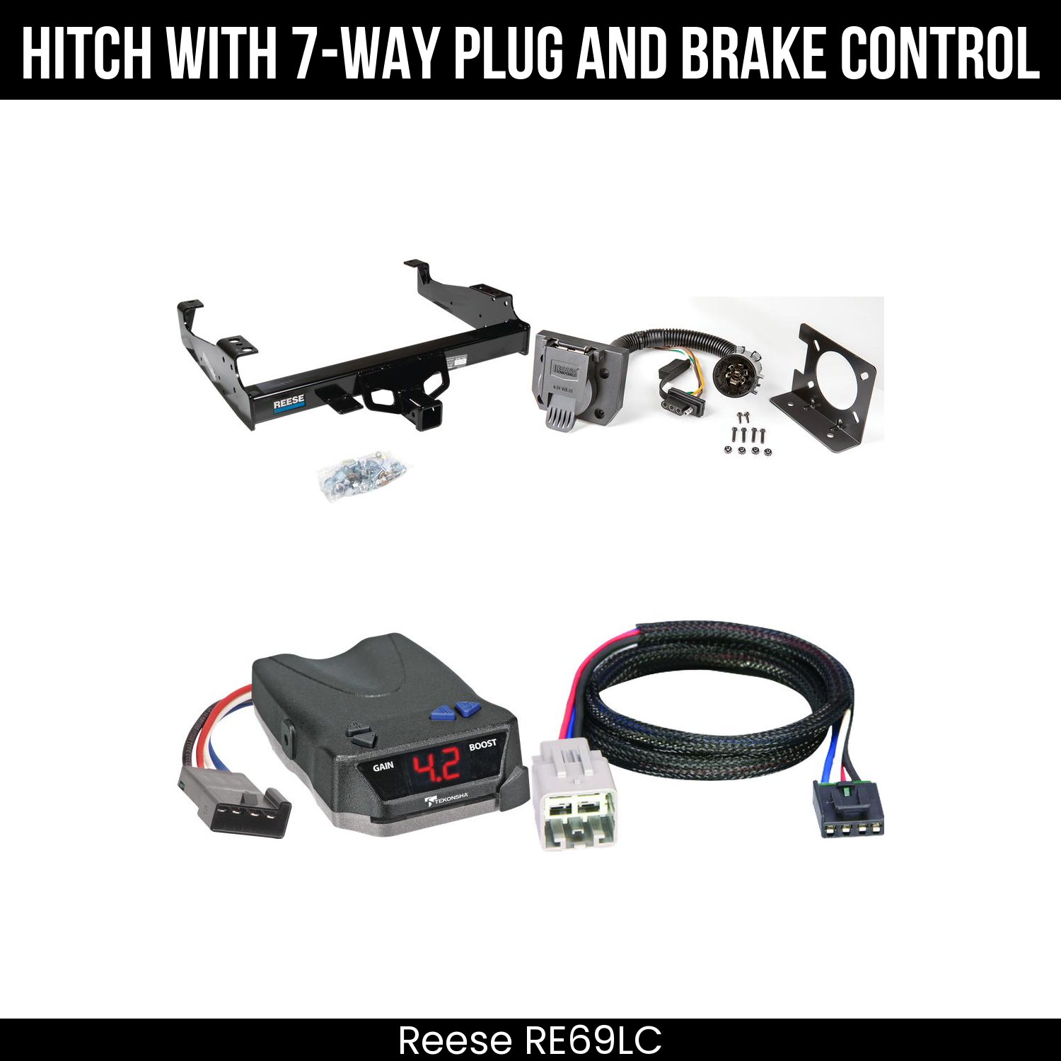 Hitch Tow PKG+ Brake Control For 99-04 Ford F-350 SD 99-25 F-450 F-550 SD C&C