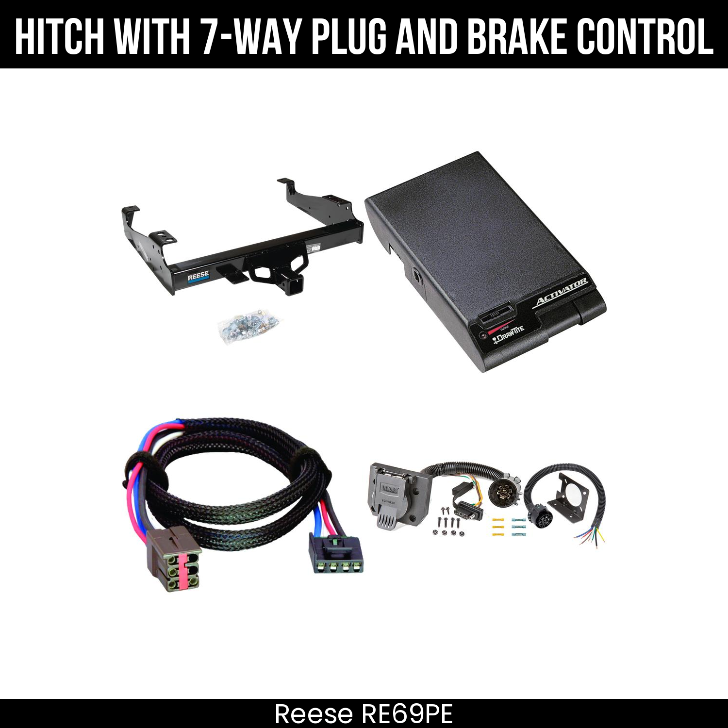 Hitch Tow PKG+ Brake Control For 99-25 Ford F-Series Super Duty Cab and Chassis