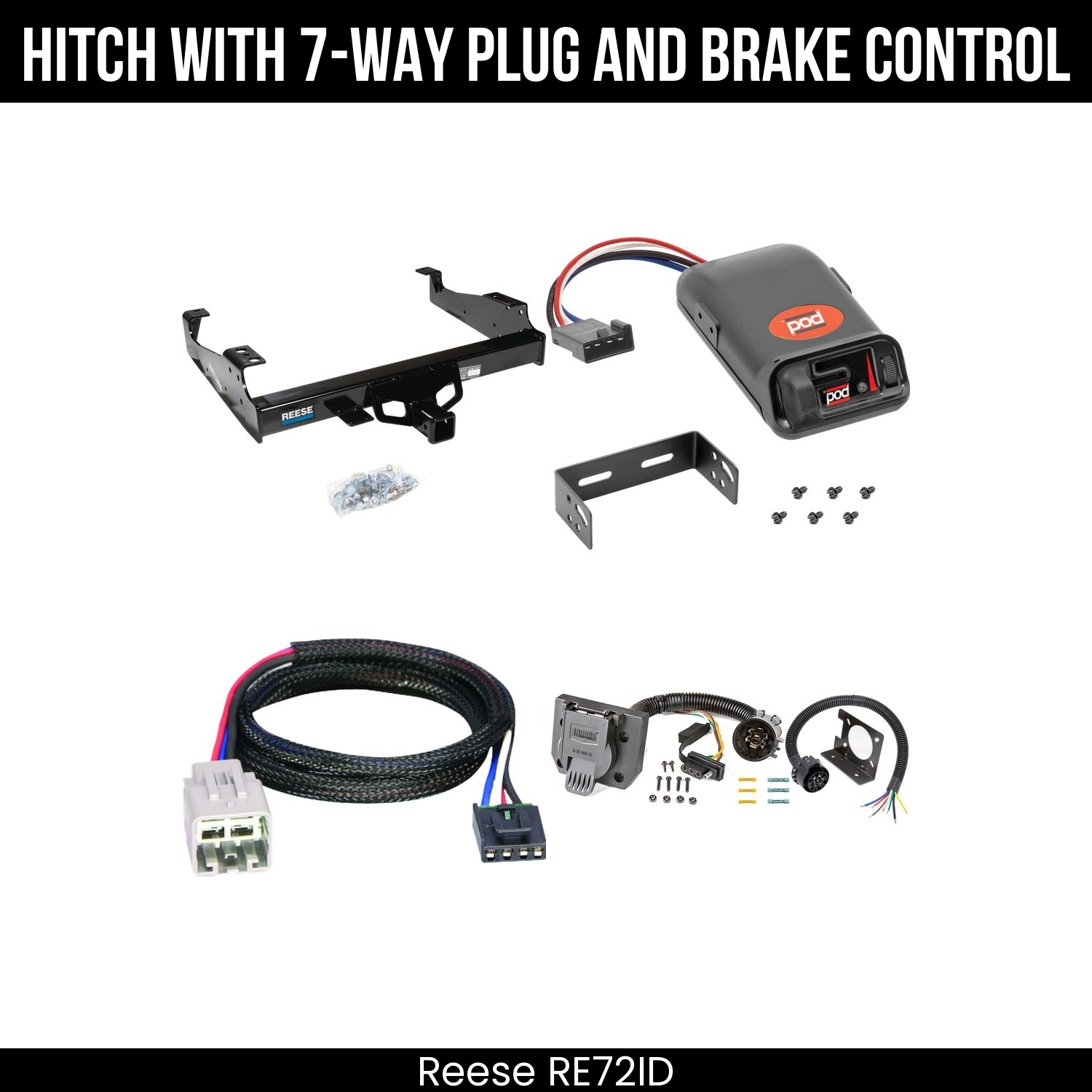 Hitch Tow PKG+ Brake Control For 99-25 Ford F-Series Super Duty Cab and Chassis