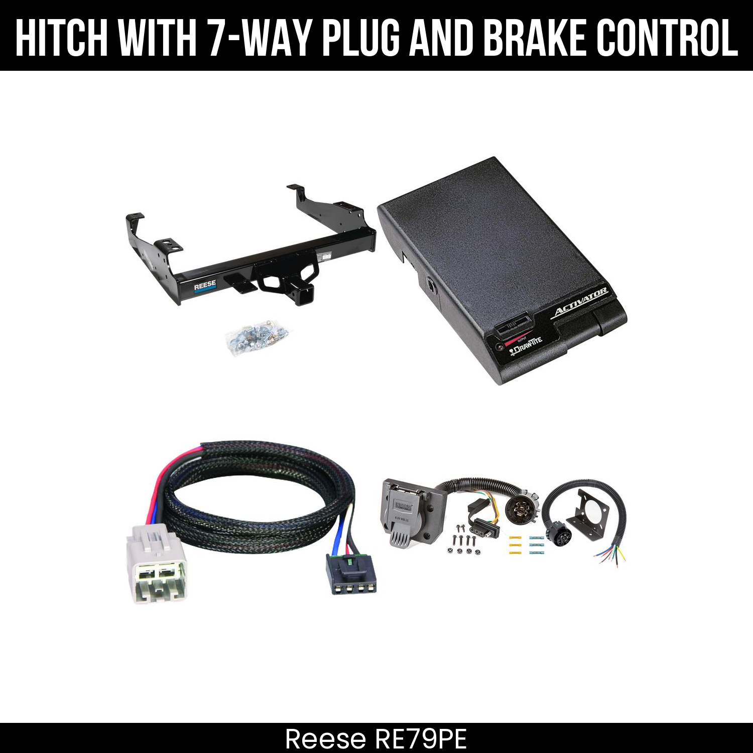 Hitch Tow PKG+ Brake Control For 99-25 Ford F-Series Super Duty Cab and Chassis