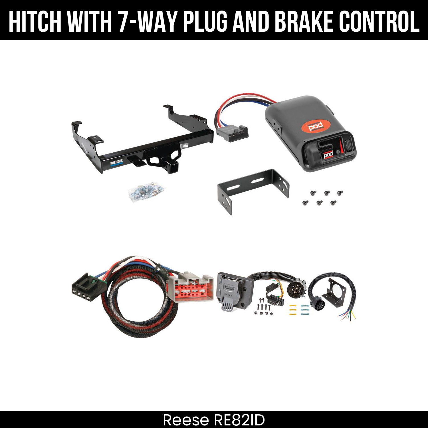 Hitch Tow PKG+ Brake Control For 99-25 Ford F-Series Super Duty Cab and Chassis