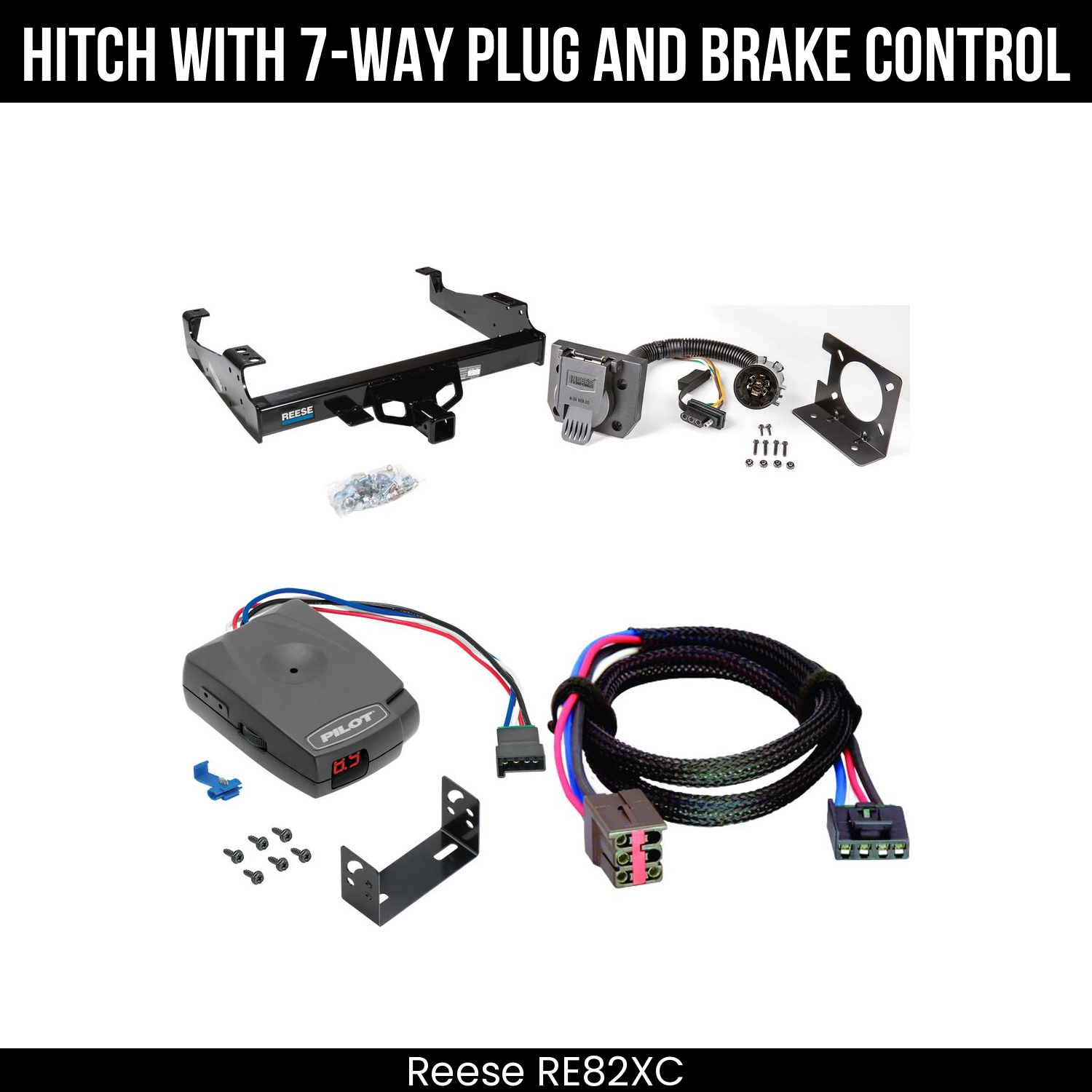 Hitch Tow PKG+ Brake Control For 99-04 Ford F-350 SD 99-25 F-450 F-550 SD C&C