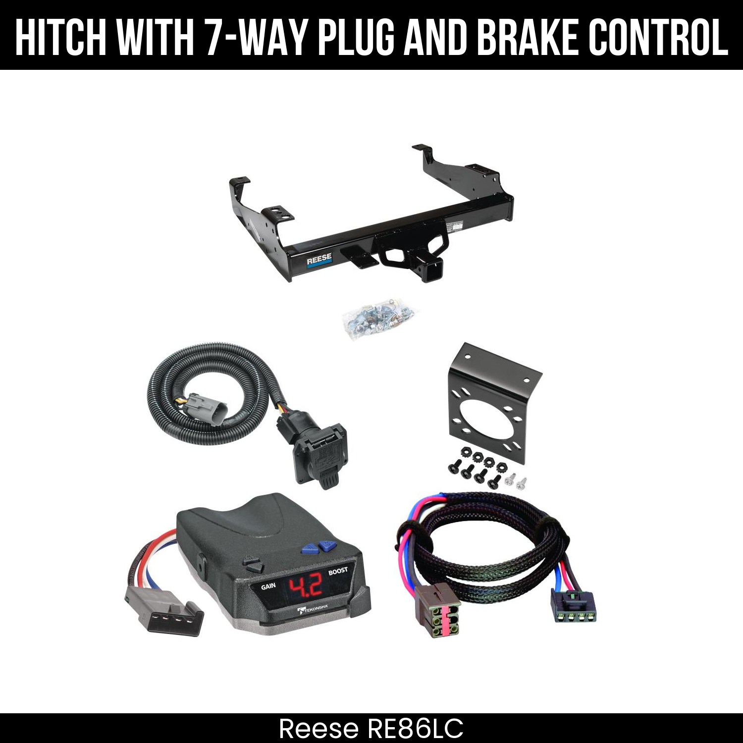 Hitch Tow PKG+ Brake Control For 99-25 Ford F-Series Super Duty Cab and Chassis