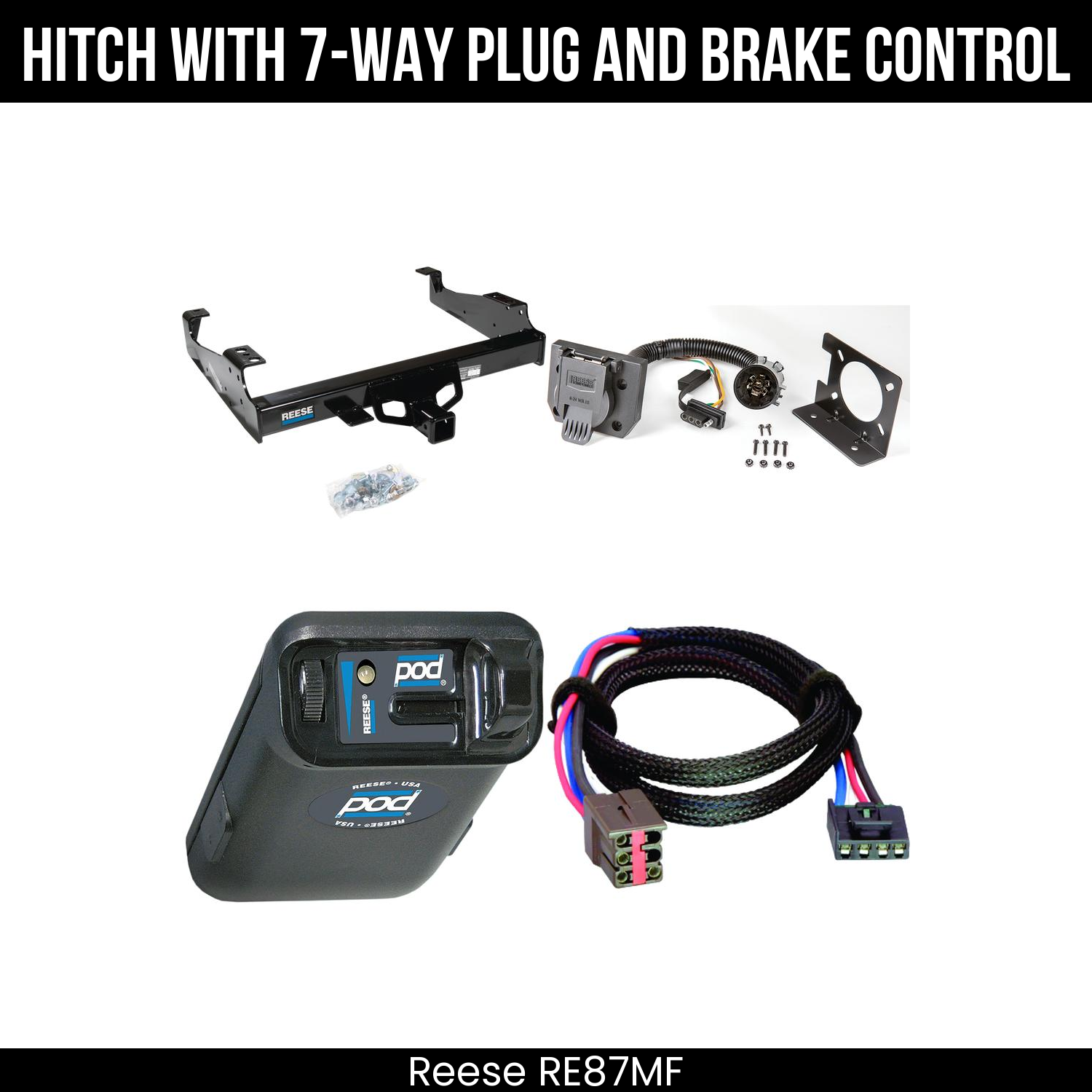 Hitch Tow PKG+ Brake Control For 99-04 Ford F-350 SD 99-25 F-450 F-550 SD C&C