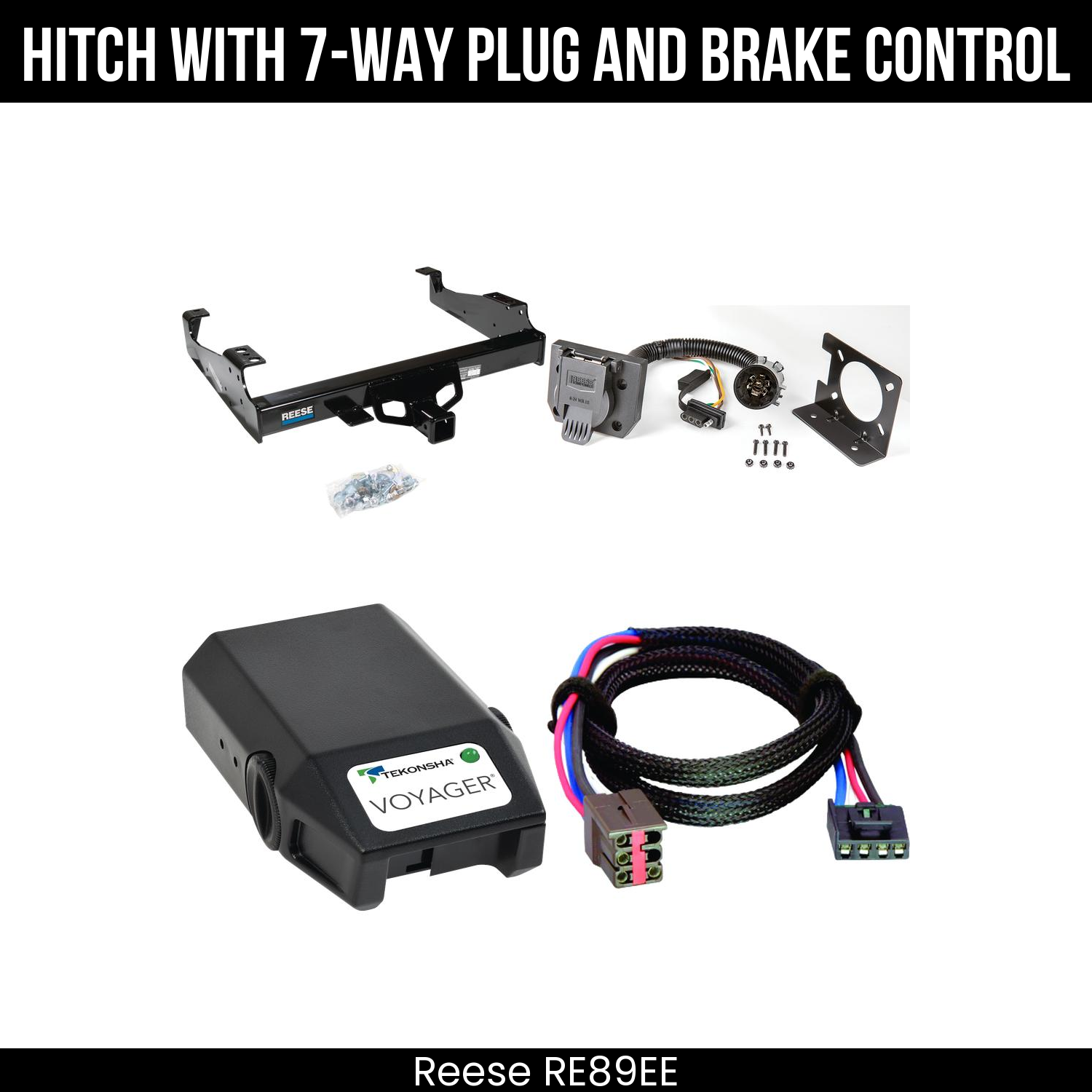 Hitch Tow PKG+ Brake Control For 99-04 Ford F-350 SD 99-25 F-450 F-550 SD C&C