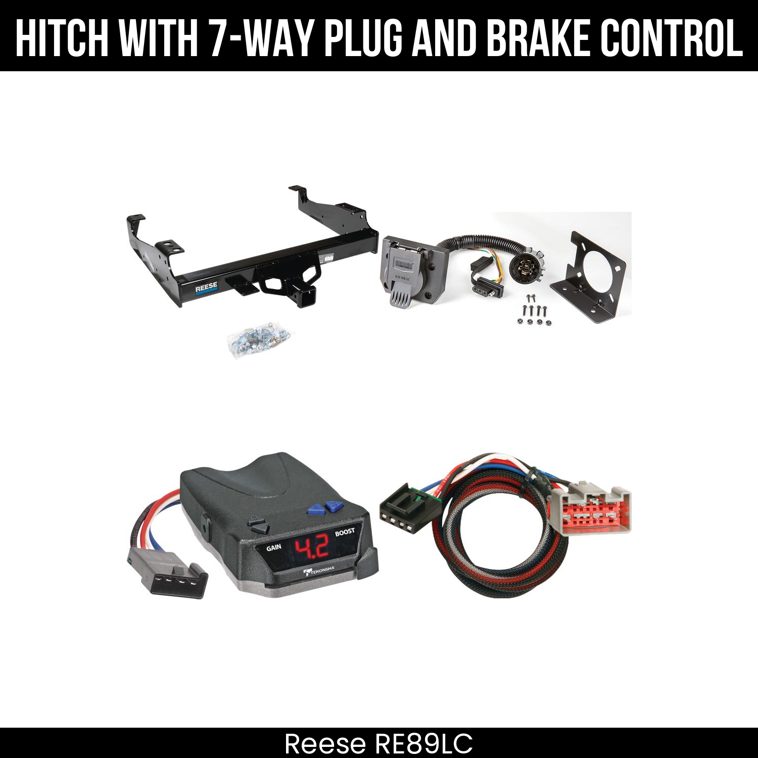 Hitch Tow PKG+ Brake Control For 99-04 Ford F-350 SD 99-25 F-450 F-550 SD C&C