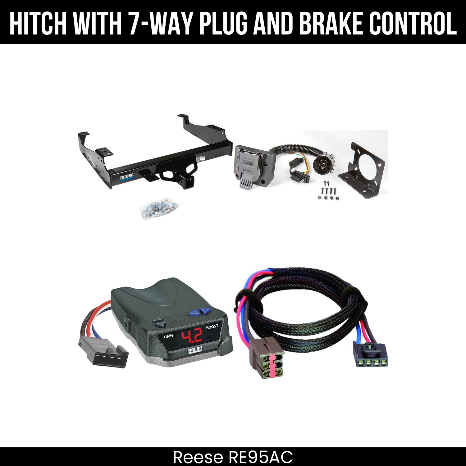 Hitch Tow PKG+ Brake Control For 99-04 Ford F-350 SD 99-25 F-450 F-550 SD C&C