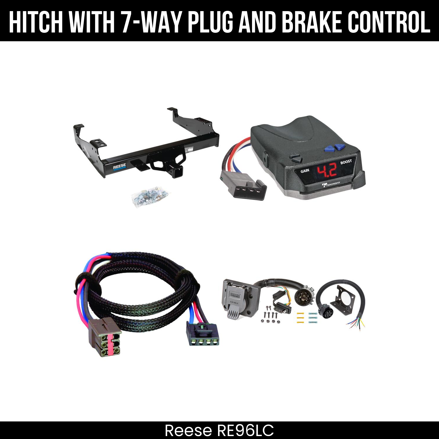 Hitch Tow PKG+ Brake Control For 99-25 Ford F-Series Super Duty Cab and Chassis