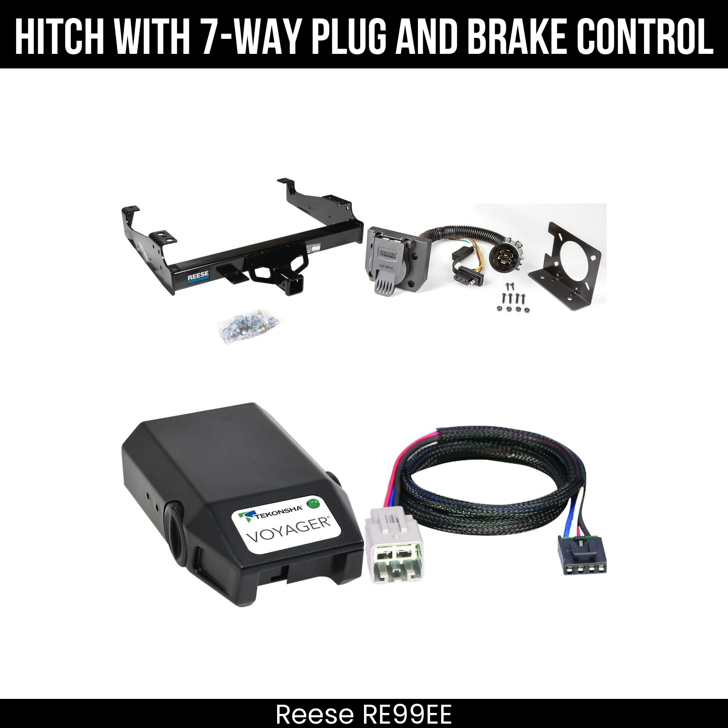 Hitch Tow PKG+ Brake Control For 99-04 Ford F-350 SD 99-25 F-450 F-550 SD C&C