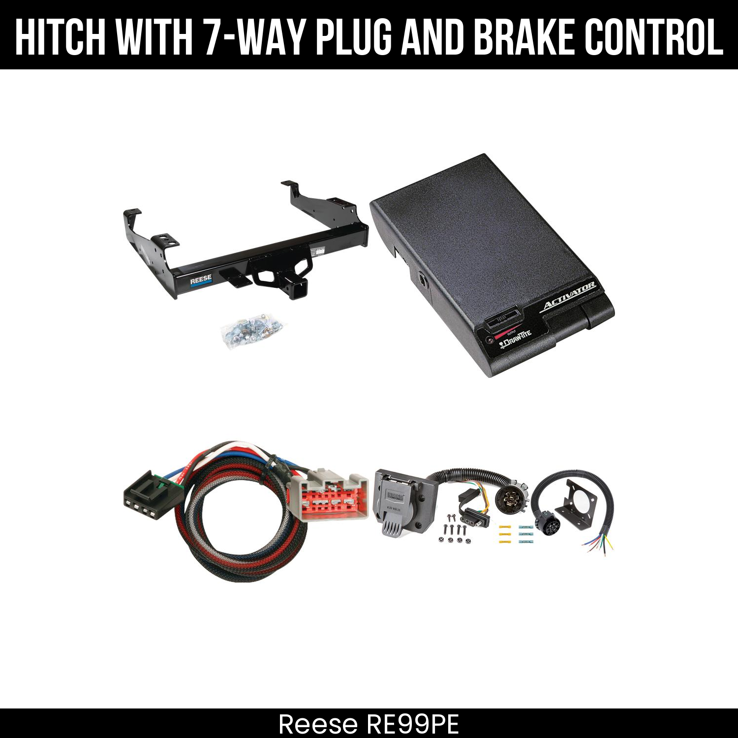 Hitch Tow PKG+ Brake Control For 99-25 Ford F-Series Super Duty Cab and Chassis