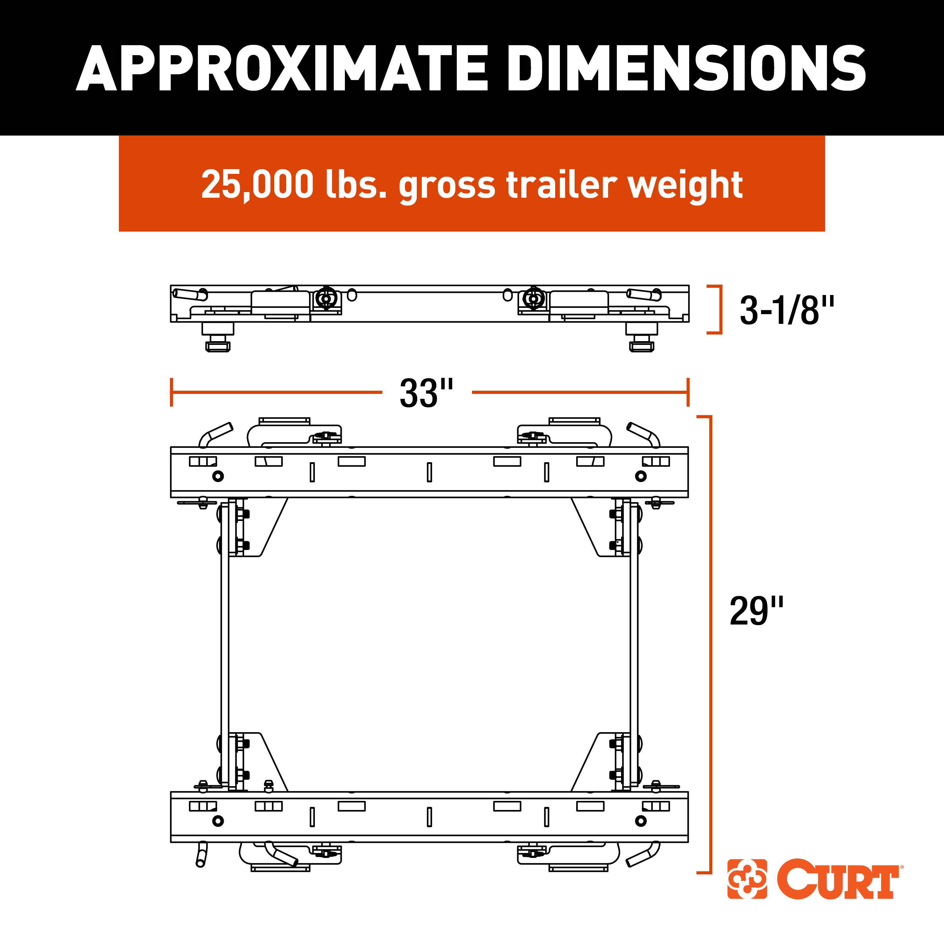 Curt Q20 Dual Jaw 5th Wheel Hitch 20K for 16-19 Silverado Sierra 2500 3500 - Picture 14 of 16